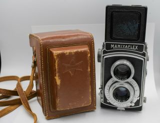 Rare Mamiya Mamiyaflex Ii 120 Film Tlr Camera W/ Setagaya Sekor 7.  5cm.  F3.  5 Lens