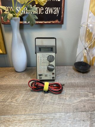 Radio Shack Micronta Digital Multimeter Model 22 - 191 With Leads
