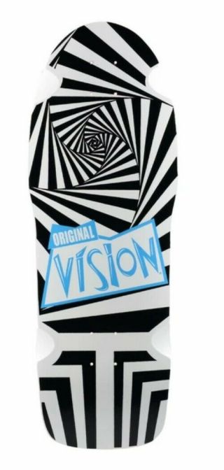 Rare Vintage 80s Vision Mark Gator Nos Reissue Skateboard Lmtd White Swirl