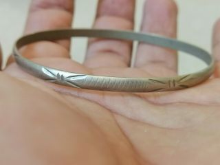 Extremely Rare Ancient Viking Bracelet Silver Color Artifact Quality Stunning