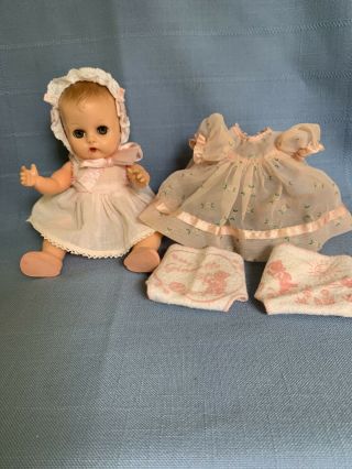 Vintage 50’s Vogue Ginnette Baby Doll 8” Drink - n - wet orig.  Tagged Clothing Shoes 2