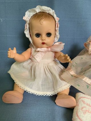 Vintage 50’s Vogue Ginnette Baby Doll 8” Drink - n - wet orig.  Tagged Clothing Shoes 3