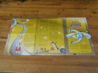 Pokemon Cards Nintendo Neo Genesis Game Poster Lugia Art Rare