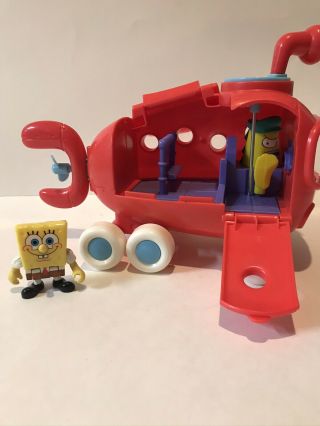 Imaginext 2012 Spongebob Squarepants Submarine Bikini Bottom Bus Rare
