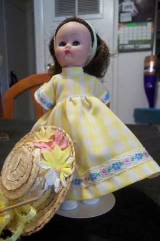 Vintage 1957 Cosmopolitan GINGER Doll with Dress,  Panties,  Shoes and Hat.  SLW 3
