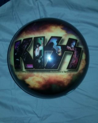 Rare Kiss Band Bowling Ball 15 Pounds Drilled Holes