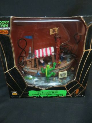 Rare Retired Lemax Spooky Town Sea Creature Hunt Lighted Mib Hw60