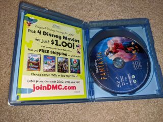 Disney Fantasia / Fantasia 2000 (4 Disc BluRay/DVD) Rare OOP 2
