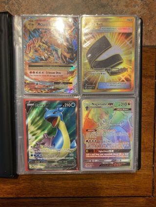Pokemon Binder 80 Cards Full (rainbow Rare,  Shining Ex,  Full Art)