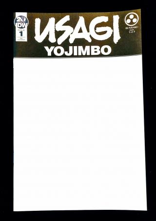 Usagi Yojimbo 1 Blank Sketch Cover Rare Idw Variant Netflix Confirmed