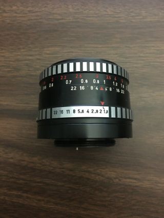 Meyer - Optik 50mm F/1.  8 Oreston M42 Prime Lens Rare Zebra Variant Gorlitz