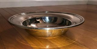 Vintage Reed & Barton 1027 Silver Plated Bowl Dish Monogrammed “j” Center 10”