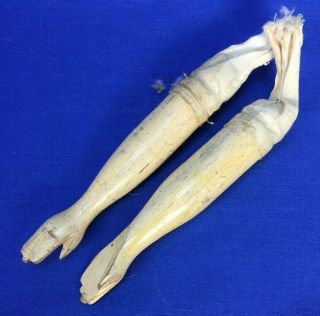 Antique Wood Doll Arms For Paper Mache Wax Doll Replacement Repair Parts
