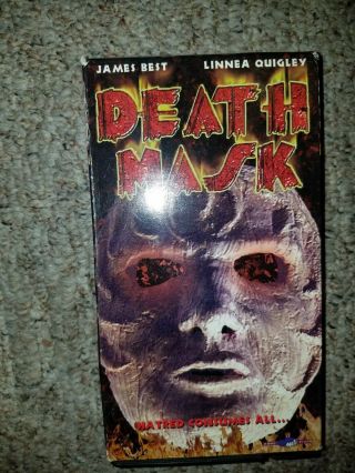 Death Mask (vhs,  1998) Rare Htf Oop 90s Slasher Horror Gore And Blood