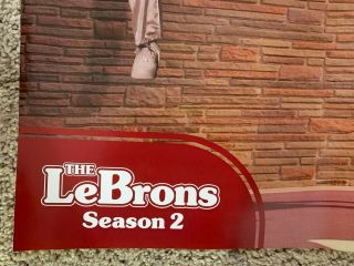 Lebron James Rare Poster - The Lebron Season 2 - Zoom Lebron Iv Nike Basketball