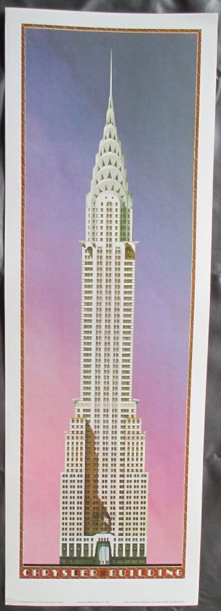 Chrysler Building Print,  1989,  This Is A Rare Print,  I Know Of No Other.