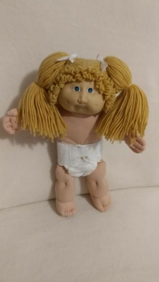 Vintage 1983 2 Cabbage Patch Kid Girl Doll With Freckles