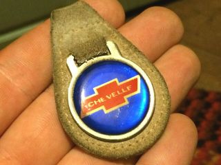 Rare Vintage 1970s Chevy Chevelle Key Chain Fob Ring Chevrolet