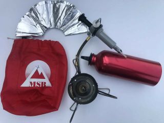 Msr Jet Backpacking Stove W/ Fuel Bottle And Repair Kit Nr