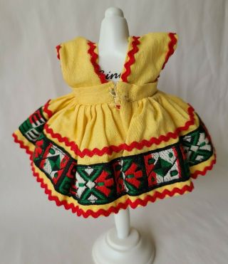 Vintage 1950s Vogue Ginny Doll Tiny Miss Dress Medford Tag Red Shoes 6042 2