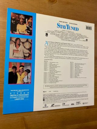 STAY TUNED - Widescreen Laserdisc LD in CLV / CAV RARE 2