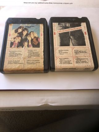 Rolling Stones Sticky Fingers Rare Ampex 8 Track Through The Past Darkly Two Pac