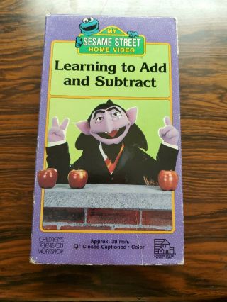 Sesame Street Learning To Add And Subtract [vhs 1987] Rare