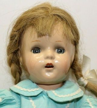 1 Vintage Composition Doll In Need Of Tlc - Marked With Old Circle Mad.  Alex.  Dl8