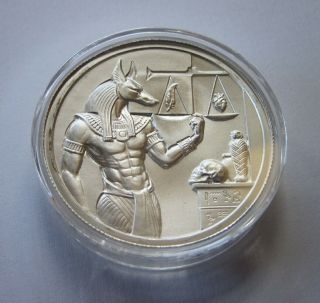 Rare Bu - Anubis,  Heidi Watsweet Signed.  999 Silver - Medal/coin/token/bullion