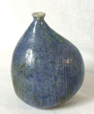 Studio Mid Century Modern Art Pottery Offset Balloon Vase Signed Cb Clyde Burt ?