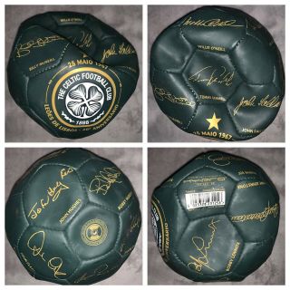 Celtic Lisbon Lions - Celtic Store Offical Print Signed Ball - Rare Limited