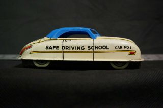 Marx Tin Litho Car Driver Training Car Windup Toy,  Vintage " Learn To Drive " Rare