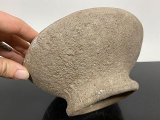 Pre - Columbian Primitive Clay Art Pottery Bowl Water Vessel Vase
