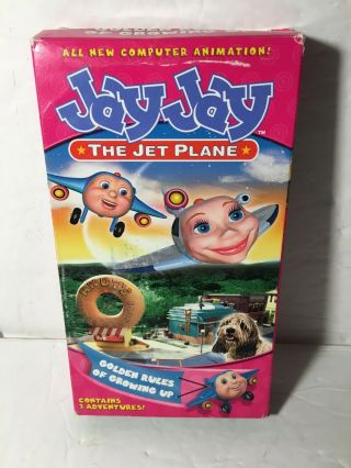 Rare Jayjay The Jet Plane Golden Rules Of Growing Up Vhs Tape Educational 2003