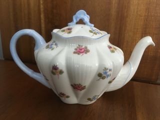Shelley Rose Pansy Forget Me Not Teapot Rare Htf