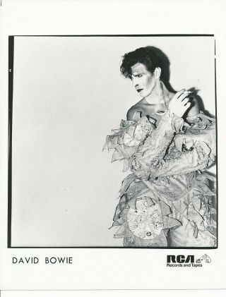 David Bowie Rare Vintage 1970s Rca Records Promotional Portrait Photo