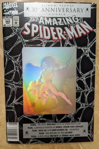 The Spider - Man 365 1st Spiderman 2099 Rare Newsstand Wp Nm Marvel 1992