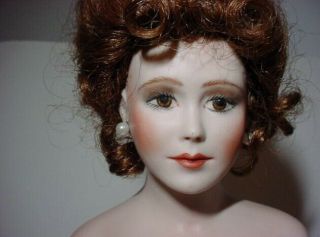 Thelma Resch Rare Victorian Lady Vintage Porcelain Doll 19 "