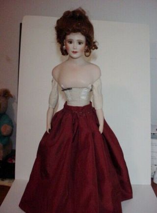 Thelma Resch Rare Victorian Lady Vintage Porcelain Doll 19 