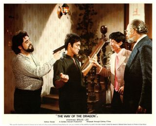 The Way Of The Dragon British Lobby Card Bruce Lee Rare