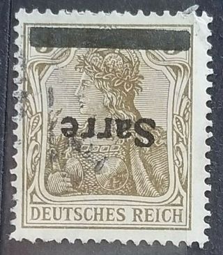 German Sarre " Saargebiet " Error,  Rare Signed Bpp Very Fine Stamps 60