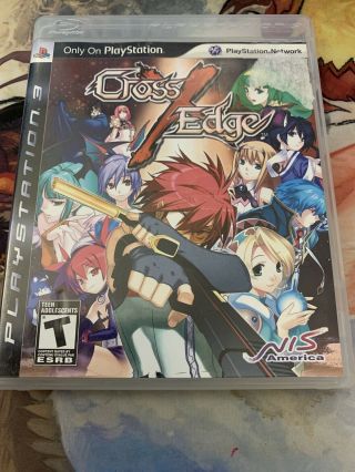 Cross Edge (playstation 3,  Ps3 2009) Rare Game W/ Case -