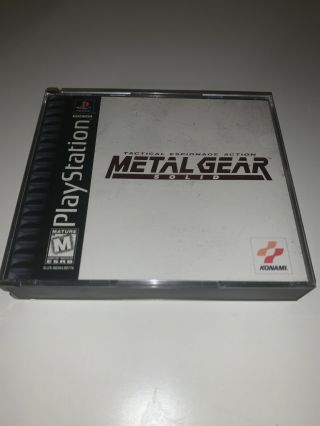 Metal Gear Solid (sony Playstation 1,  1999) Black Label Vgc Rare Ps1
