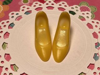 Vintage Barbie Francie Yellow Pointed Low Heel Shoes Japan Outfit List