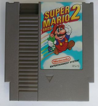 Mario Bros.  2 Nes (version Without The Nintendo Seal Rare)