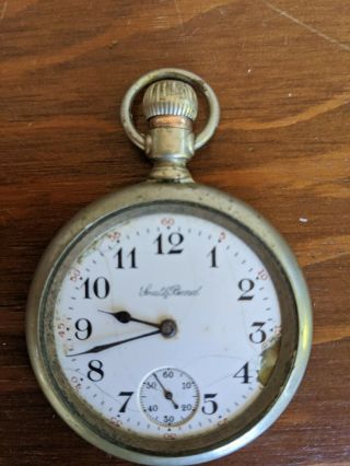 Antique South Bend Pocket Watch - 16 - Size Missing Crystal To Fix Or Parts