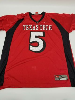 Vintage Texas Tech Red Raiders Nike Throwback Jersey Xl 5 90 