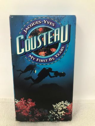 Jacques - Yves Cousteau: My First 85 Years Vhs Rare