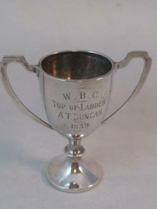 Vintage British Sterling Silver Trophy Cup Hallmarked Birmingham 1937 17g