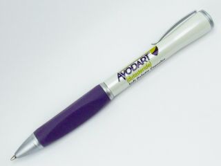Rare Avodart Drug Rep Pharmaceutical Heavy Metal Twist Pen Purple Tri - Gripper